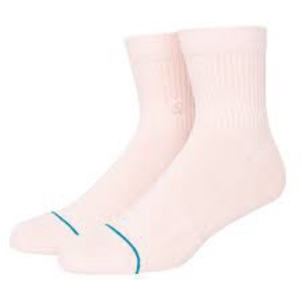 NWT Stance Icon Quarter Socks in Pink 
Size Medium